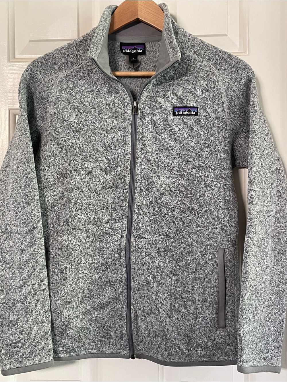 Patagonia Better Sweater Full-Zip Fleece Jacket. Birch White Gray, Women’s Small